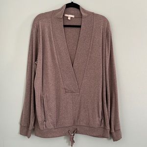 Banana Republic V Neck Brown Pullover Sweatshirt Sweater XL